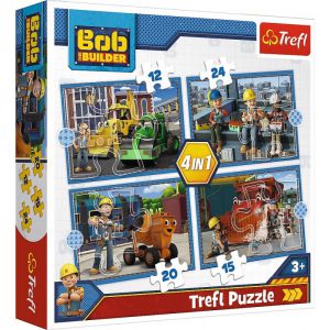 Puzzle Trefl 4w1 Bob Budowniczy